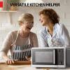 imageTOSHIBA 6in1 Inverter Countertop Microwave Oven Healthy Air Fryer Combo MASTER Series Air Fryer Broil Convection Speedy Combi Even Defrost Sound OnOff 27 Auto Menu Stainless SteelStainless Steel