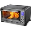 imageTOSHIBA AC25CEWSS Large 6Slice Convection Toaster Oven Countertop 10InOne with Toast Pizza and Rotisserie 1500W Stainless Steel Includes 6 AccessoriesBlack Stainless Steel