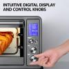 imageTOSHIBA AC25CEWSS Large 6Slice Convection Toaster Oven Countertop 10InOne with Toast Pizza and Rotisserie 1500W Stainless Steel Includes 6 AccessoriesBlack Stainless Steel