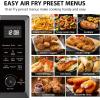 imageTOSHIBA EM131A5CSS Countertop Microwave Ovens 12 Cu Ft with 124quot Removable Turntable Smart Humidity Sensor 12 Auto Menus Mute Function ECO Mode Easy Clean Interior 1000W SilverAir Fryer10 CuFt