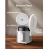 imageTOSHIBA Induction Heating Rice Cooker  Low Carb Low Sugar Digital Steamer 55 Cups Uncooked 8 Cooking Functions 24H Timer ampamp Auto Keep Warm Silvery whiteSimple55 Cups