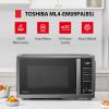 imageTOSHIBA ML2EM12EABS Countertop Microwave Oven With Stylish Design As Kitchen Essentials Smart Sensor ECO Mode ampamp Mute Function 12 Cu Ft With 124quot Turntable 1100W Black Stainless SteelAdvanced09 CuFt