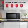 imageTOSHIBA ML2EM12EABS Countertop Microwave Oven With Stylish Design As Kitchen Essentials Smart Sensor ECO Mode ampamp Mute Function 12 Cu Ft With 124quot Turntable 1100W Black Stainless SteelInverter22 CuFt