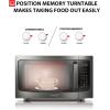 imageTOSHIBA MLEM34PSS Smart Countertop Microwave Sensor Reheat Works With Alexa ampamp Remote Control Kitchen Essentials Mute FunctionampampECO Mode 1100W 13 Cu Ft With 124quot Turntable Stainless SteelSensor16 CuFt