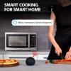 imageTOSHIBA MLEM34PSS Smart Countertop Microwave Sensor Reheat Works With Alexa ampamp Remote Control Kitchen Essentials Mute FunctionampampECO Mode 1100W 13 Cu Ft With 124quot Turntable Stainless Steeliot13 CuFt