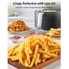 imageToshiba 77QT Air Fryer FamilySize for Quick and Easy Meals 12 Preset Menus and MenuIQ Function 1F Precision 90 less fat Doublesided Handles Easy CarryingMetal Gray
