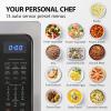 imageToshiba Air Fryer Combo 4in1 Countertop Microwave Oven Smart Sensor Convection Mute Function Position Memory 136quot Turntable 15 Cu Ft 1000W Black MLEC42PBSBlack Stainless Steel