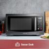 imageToshiba EC042A5CBS Microwave Oven with Convection Function Smart Sensor Easytoclean Stainless Steel Interior and ECO Mode 15 cu ft  1000W Black Stainless Steel