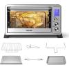 imageTOSHIBA AC25CEWSS Large 6Slice Convection Toaster Oven Countertop 10InOne with Toast Pizza and Rotisserie 1500W Stainless Steel Includes 6 AccessoriesStainless Steel