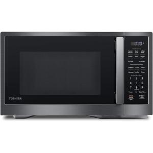 imageTOSHIBA ML2EM12EABS Countertop Microwave Oven With Stylish Design As Kitchen Essentials Smart Sensor ECO Mode ampamp Mute Function 12 Cu Ft With 124quot Turntable 1100W Black Stainless SteelAdvanced12 CuFt