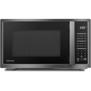 imageTOSHIBA ML2EM12EABS Countertop Microwave Oven With Stylish Design As Kitchen Essentials Smart Sensor ECO Mode ampamp Mute Function 12 Cu Ft With 124quot Turntable 1100W Black Stainless SteelAdvanced09 CuFt