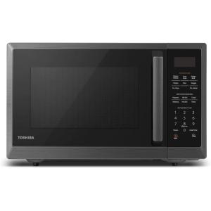 imageTOSHIBA ML2EM12EABS Countertop Microwave Oven With Stylish Design As Kitchen Essentials Smart Sensor ECO Mode ampamp Mute Function 12 Cu Ft With 124quot Turntable 1100W Black Stainless SteelOld12 CuFt