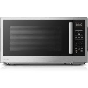 imageTOSHIBA ML2EM12EABS Countertop Microwave Oven With Stylish Design As Kitchen Essentials Smart Sensor ECO Mode ampamp Mute Function 12 Cu Ft With 124quot Turntable 1100W Black Stainless SteelInverter22 CuFt