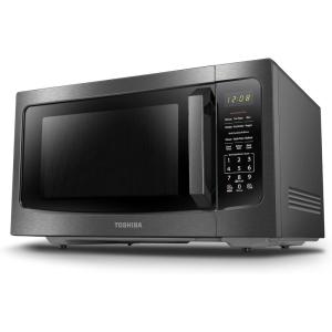 imageTOSHIBA MLEM34PSS Smart Countertop Microwave Sensor Reheat Works With Alexa ampamp Remote Control Kitchen Essentials Mute FunctionampampECO Mode 1100W 13 Cu Ft With 124quot Turntable Stainless SteelSensor16 CuFt