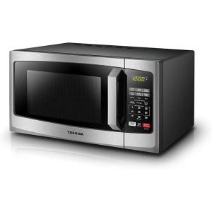 imageTOSHIBA Small Microwave Oven with 11 Power Levels ChefDefrost Sound OnOff ampamp Eco Mode 07 Cu Ft 700W Black MMEM07PABK09 Cu Ft