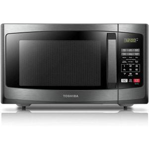imageTOSHIBA Small Microwave Oven with 11 Power Levels ChefDefrost Sound OnOff ampamp Eco Mode 07 Cu Ft 700W Black MMEM07PABK09 Cu Ft900W