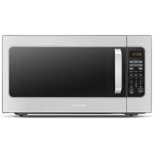 imageTOSHIBA Small Microwave Oven with 11 Power Levels ChefDefrost Sound OnOff ampamp Eco Mode 07 Cu Ft 700W Black MMEM07PABKSensor22 CuFt