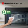 imageTOSHIBA ChefFry 34QT  32L Air Fryer Toaster Oven Combo 12in1 Convection Countertop Oven Stainless Steel