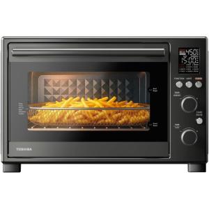 imageTOSHIBA ChefFry 34QT  32L Air Fryer Toaster Oven Combo 12in1 Convection Countertop Oven Stainless Steel