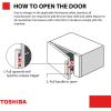 imageTOSHIBA 19 CuFt Over the Range Microwave Oven with Easy Installation Soft Close Door ChefDefrost Sensor 400 CFM Ventilation 1000W Stainless Steel OAEM19PHSSInverter22 CuFt