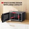 image:imageTOSHIBA FlatbedNo Turntable Design Microwave Oven with Inverter Technology Smart Sensor Mute Function 1200W 13 CuFt Black Stainless Steel MLEM13PAITFBSFlatbed13 CuFt