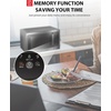 image:imageTOSHIBA FlatbedNo Turntable Design Microwave Oven with Inverter Technology Smart Sensor Mute Function 1200W 13 CuFt Black Stainless Steel MLEM13PAITFBSSensor16 CuFt