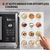 image:imageTOSHIBA Optichef Pro Air Fryer Combo Countertop Microwave Oven with Origin Inverter ChefDefrost 10 Cuft 1000W Black Stainless Steel ML2EC10SAITCBSOptichef Pro10 CuFt