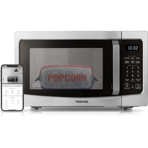 image:imageTOSHIBA FlatbedNo Turntable Design Microwave Oven with Inverter Technology Smart Sensor Mute Function 1200W 13 CuFt Black Stainless Steel MLEM13PAITFBSAlexa13 CuFt
