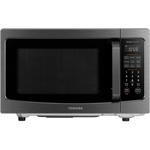 image:imageTOSHIBA FlatbedNo Turntable Design Microwave Oven with Inverter Technology Smart Sensor Mute Function 1200W 13 CuFt Black Stainless Steel MLEM13PAITFBSFlatbed13 CuFt