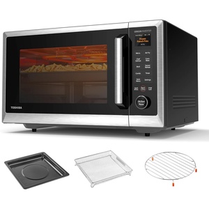 image:imageTOSHIBA Optichef Pro Air Fryer Combo Countertop Microwave Oven with Origin Inverter ChefDefrost 10 Cuft 1000W Black Stainless Steel ML2EC10SAITCBSOptichef Ultra13 CuFt