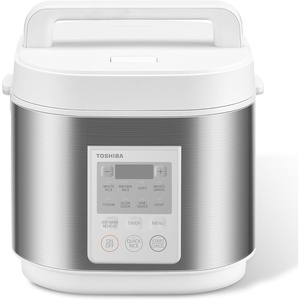 image:imageTOSHIBA Rice Cooker Heritage Bento Box Digital Control 10Cup Uncooked Rice Capacity 9 Functions with 3D Heating and 24Hour Auto Keep Warm55 Cups Uncooked